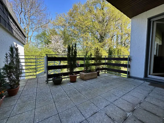 Terrasse am Wohnbereich
