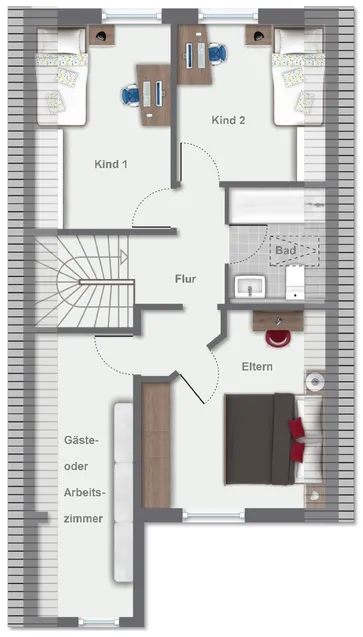 Grundriss Obergeschoss