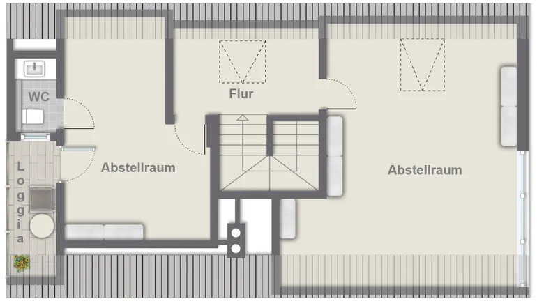 Grundriss Spitzboden