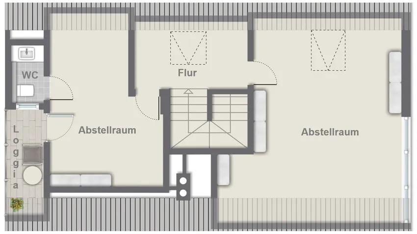 Grundriss Spitzboden