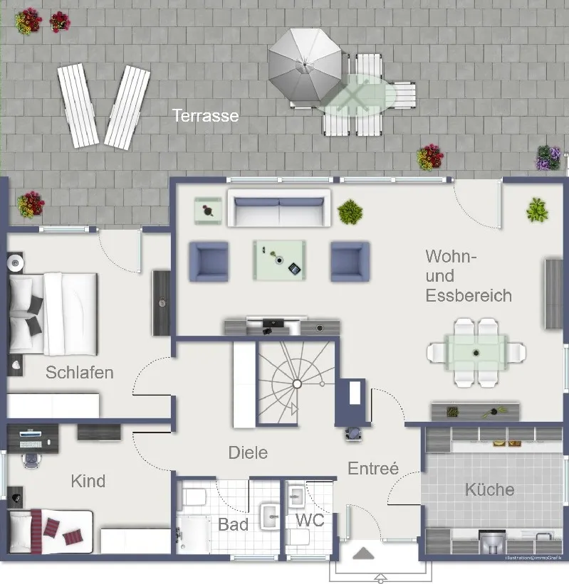 Grundriss Erdgeschoss