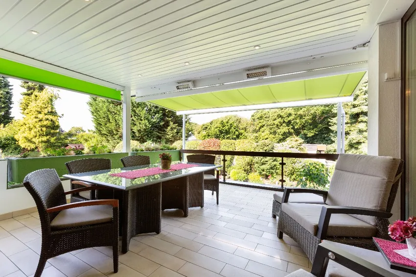 Terrasse am Wohnbereich