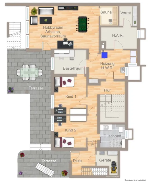 Grundriss Gartengeschoss