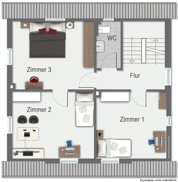 Grundriss Obergeschoss