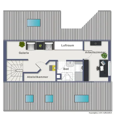 Grundriss Spitzboden