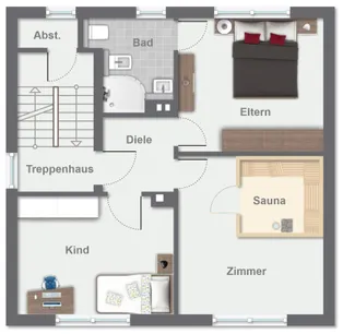 Grundriss Obergeschoss