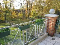 Balkonblick ins Grüne