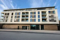 Seitliche Hausansicht