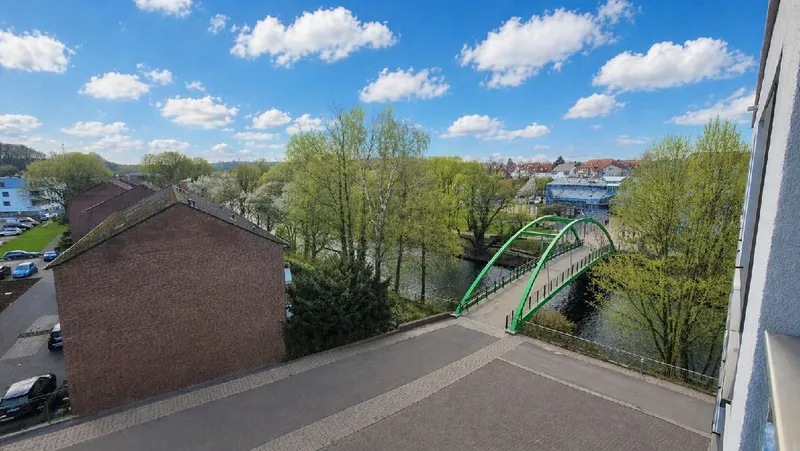 Blick vom Balkon