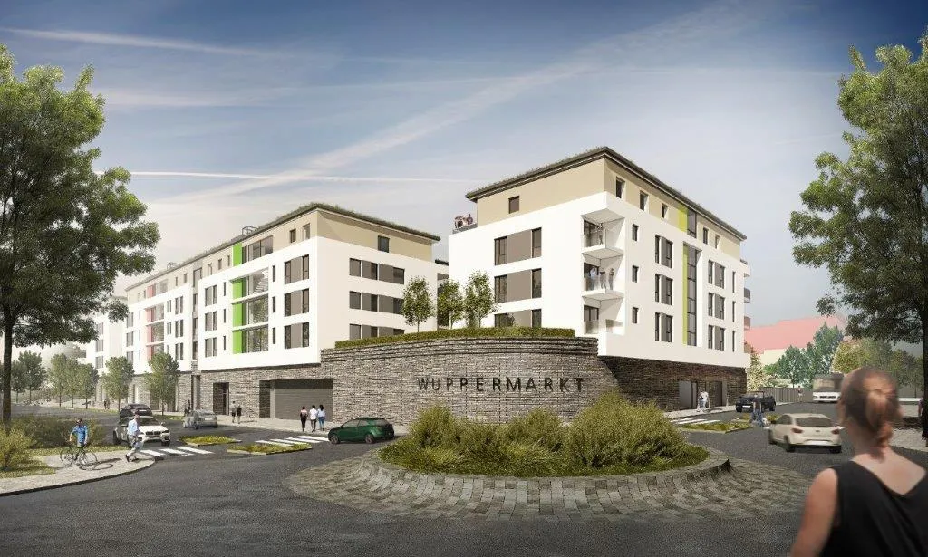 Seitliche Gebäudeansicht