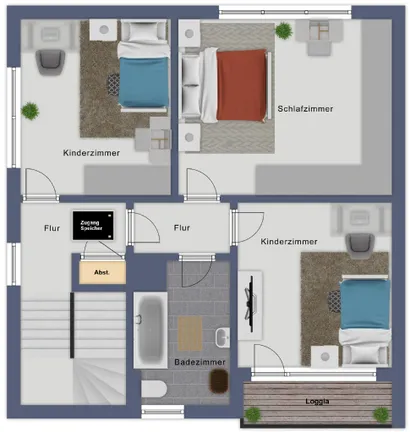 Grundriss Obergeschoss