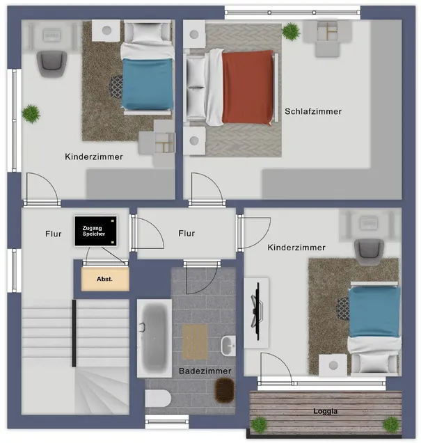 Grundriss Obergeschoss