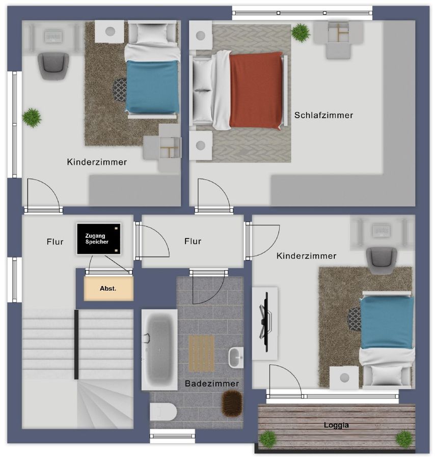 Grundriss Obergeschoss