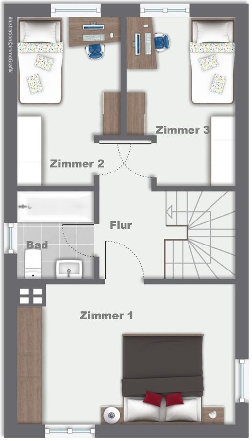Grundriss Obergeschoss