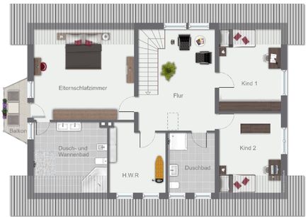 Grundriss Obergeschoss