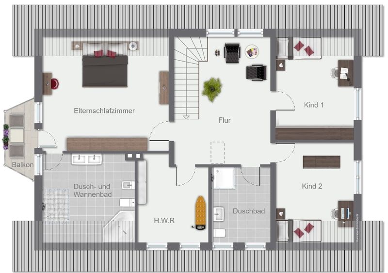 Grundriss Obergeschoss