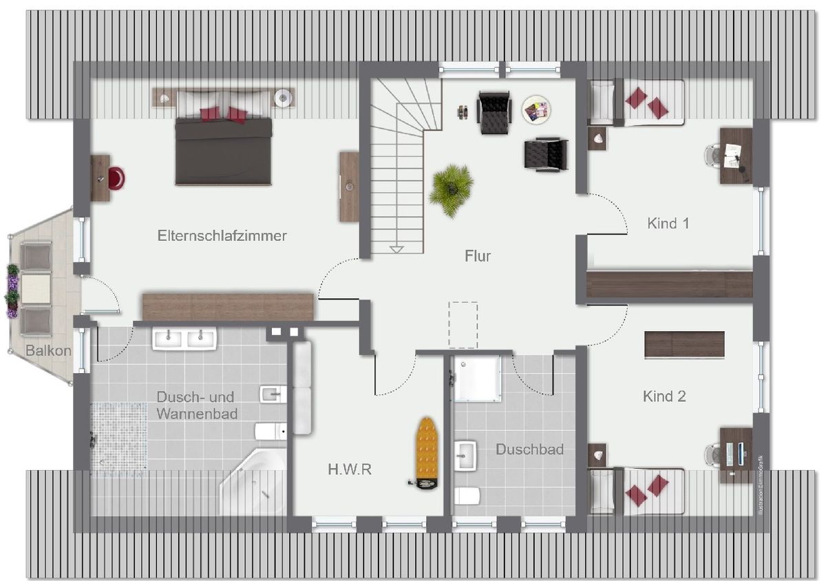 Grundriss Obergeschoss