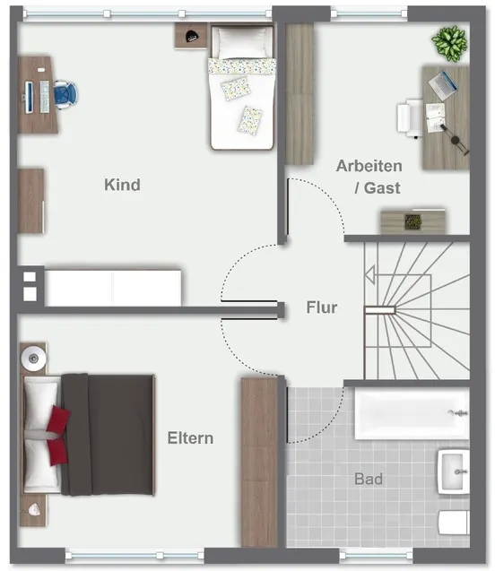 Grundriss Obergeschoss