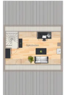 Grundriss Spitzboden