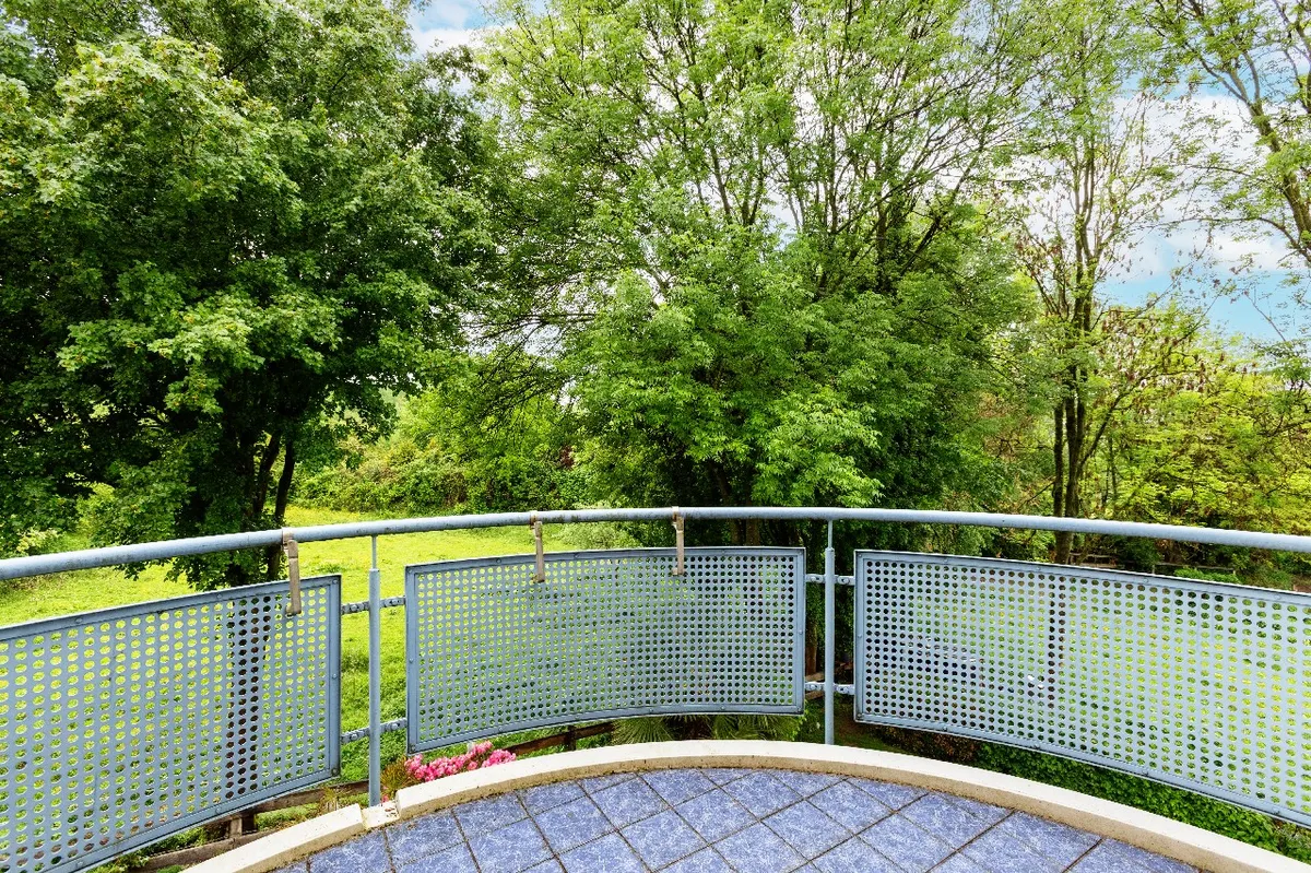 Balkon in Westausrichtung