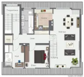 Wohnung DG (vermietet)