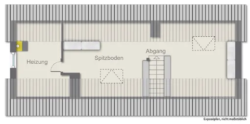 Spitzboden zu DG (vermietet)