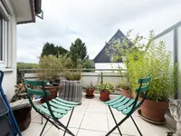 Balkon mit Markise