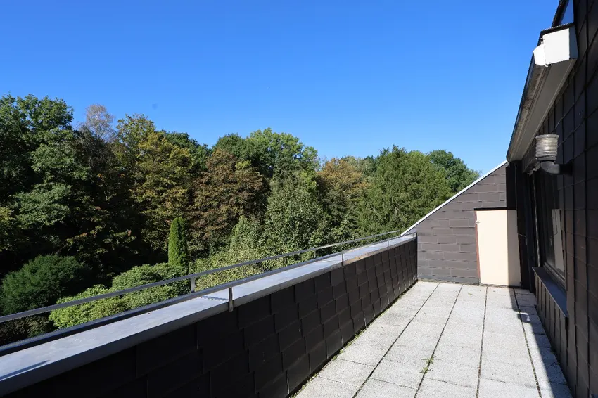 Dachloggia mit Blick ins Grüne