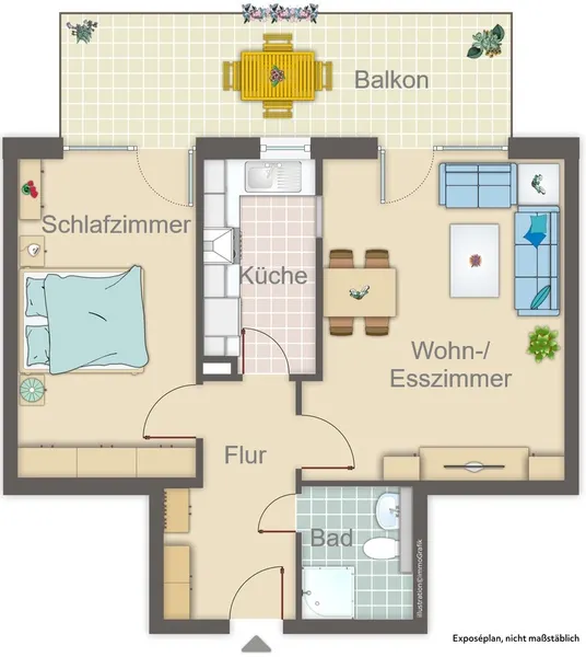 Grundriss Wohnung