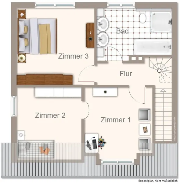 Grundriss Obergeschoss