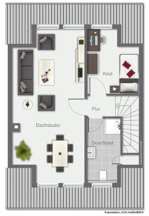 Grundriss Dachgeschoss