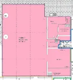 Moderne Halle mit Kran