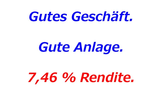 Eine solide Kapitalanlage für nur das 15,29-fache der Jahresmiete.