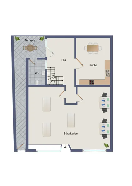 Grundriss EG Vorderhaus