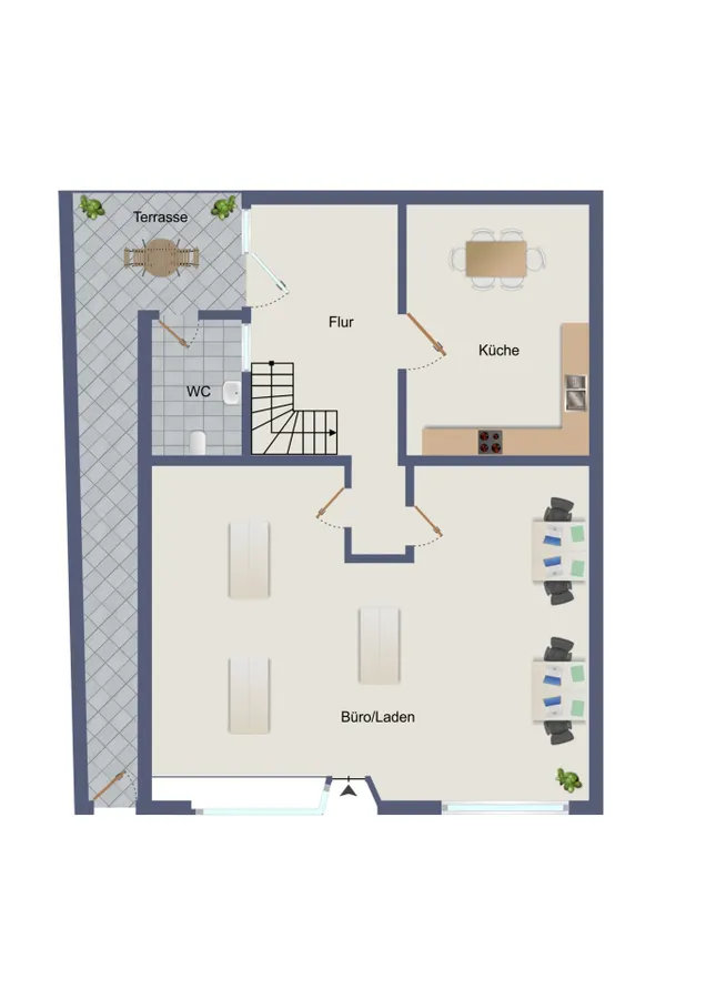 Grundriss EG Vorderhaus