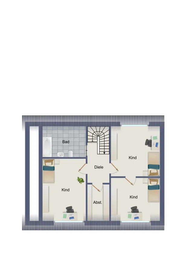 Grundriss DG Vorderhaus