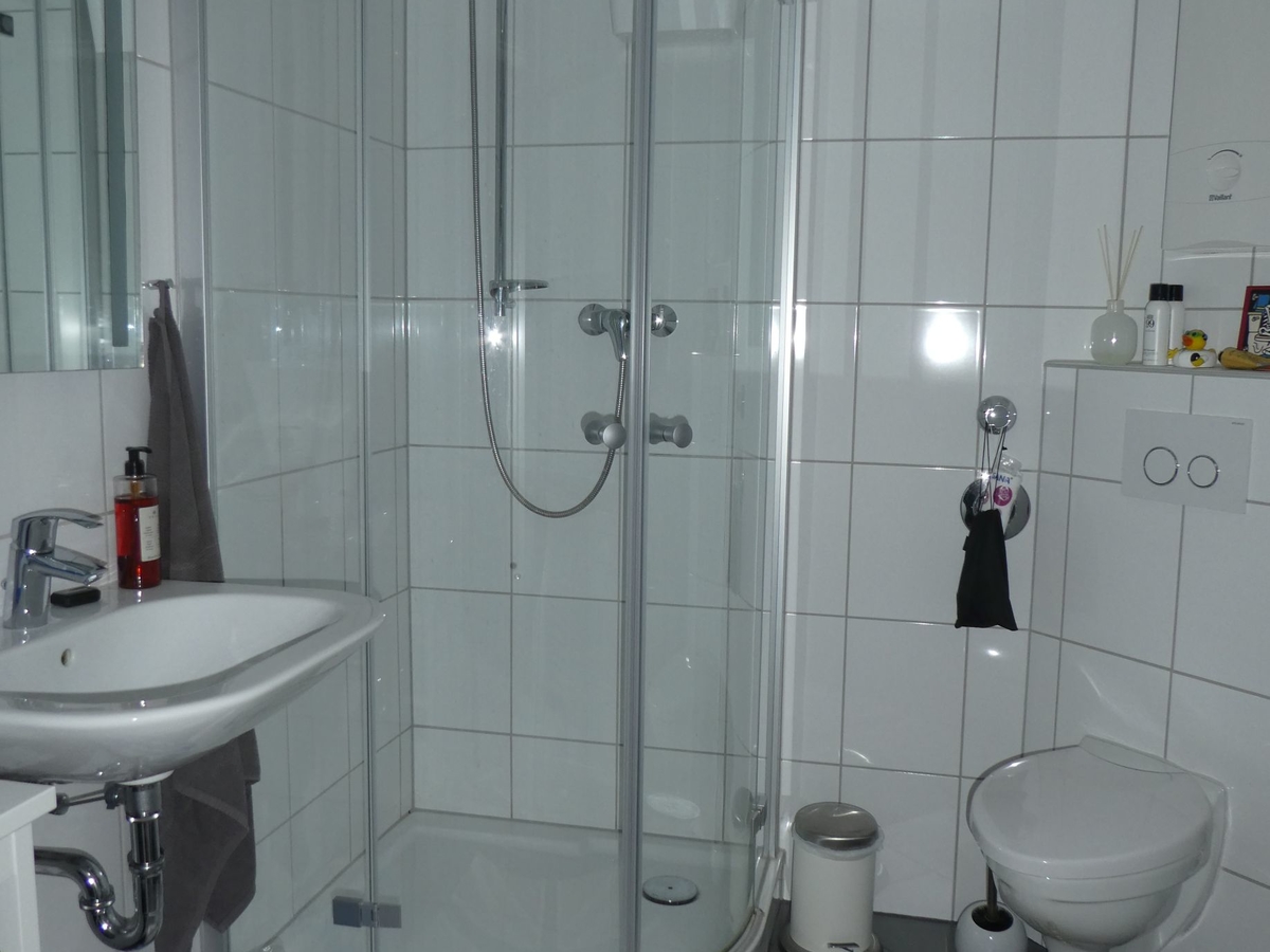 Duschbad/WC mit Oberlicht im DG