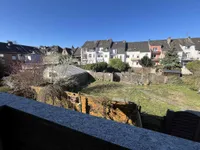 die Aussicht vom Balkon