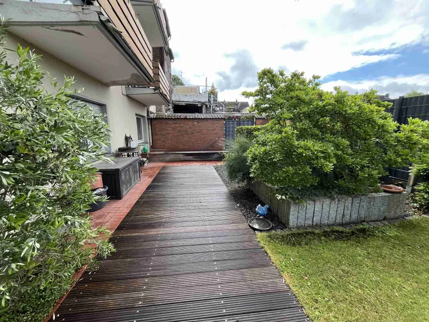 Der Garten liebevoll angelegt!