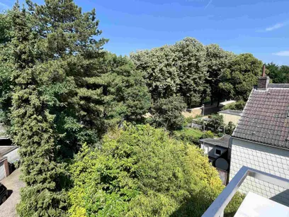 Die Aussicht vom Balkon