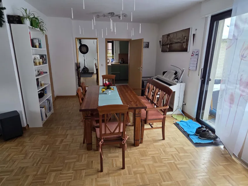 Essbereich im Wohnzimmer