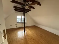 Schlafzimmer im Spitzboden