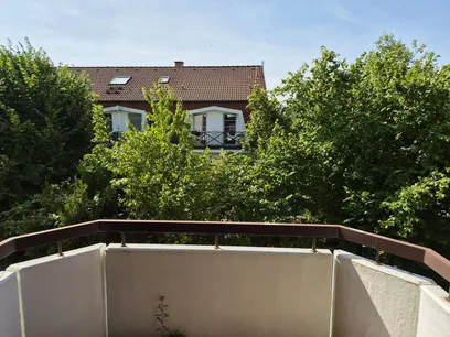 Blick vom Balkon