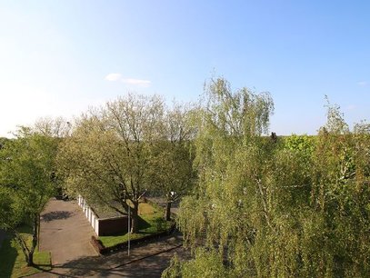 Blick vom Balkon