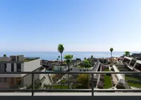 Blick vom Balkon