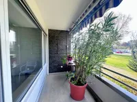 Blick vom Balkon