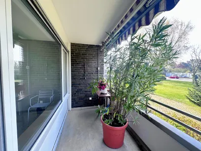 Blick vom Balkon