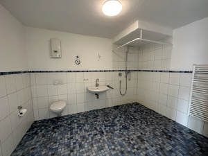 Terrasse vor den Gemeinschaftsräumen