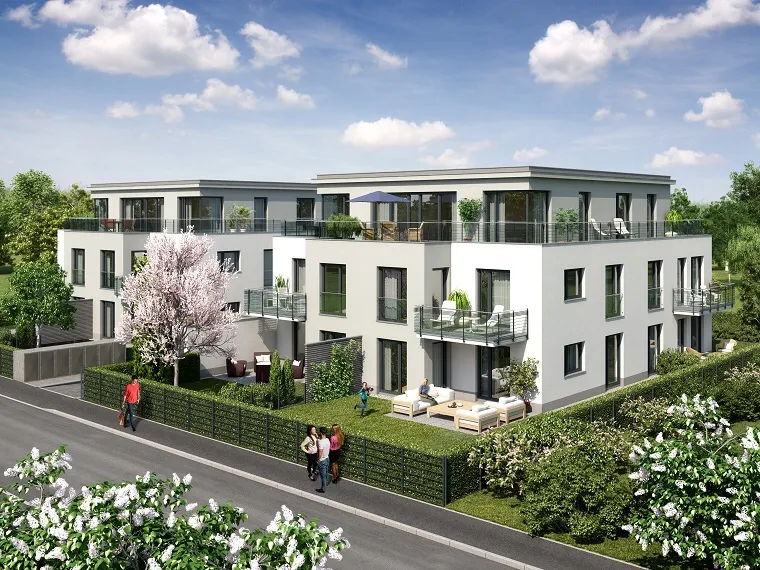Großzügige und absolut ruhige 2 Zimmer-Wohnung mit Terrasse für Gartenliebhaber am Stadtpark