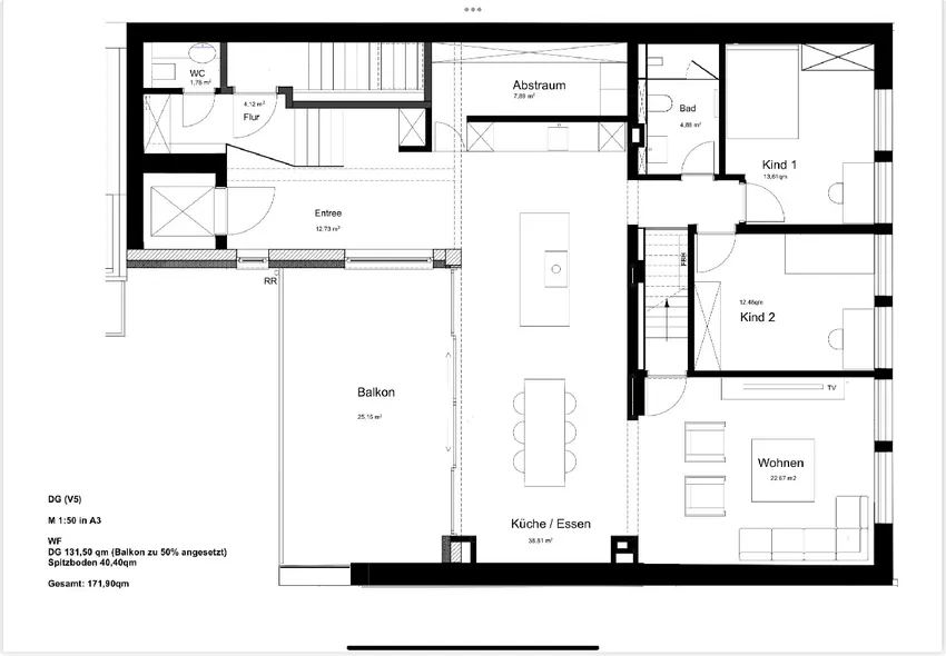 Grundriss 4. Obergeschoss